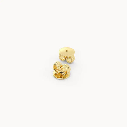 Soiree: 14K Gold Solitaire Moissanite Prong Stud Earrings - Round Brilliant Cut EADN Lab-Grown Diamond USA, Canada, UK, Europe, EU,